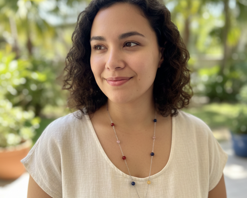 Collier Équilibre & Joie – Lapis, Cornaline, Quartz Fraise et Citrine