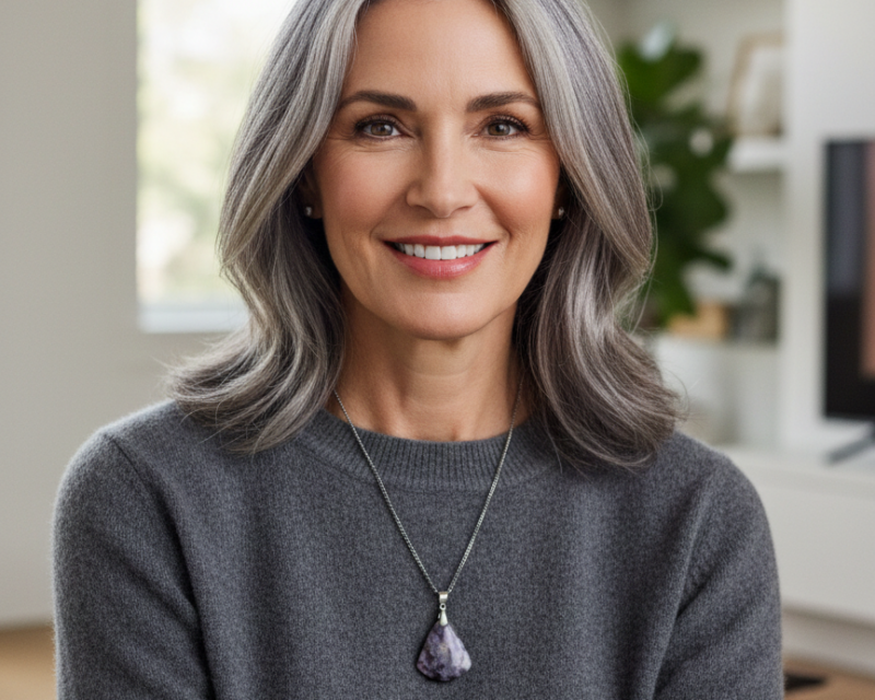 Pendentif Améthyste "Éveil & Sérénité" – Design Triangulaire