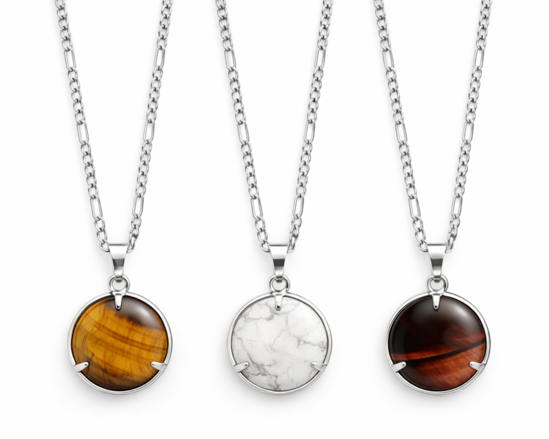 Collier pierre naturelle (mixte)