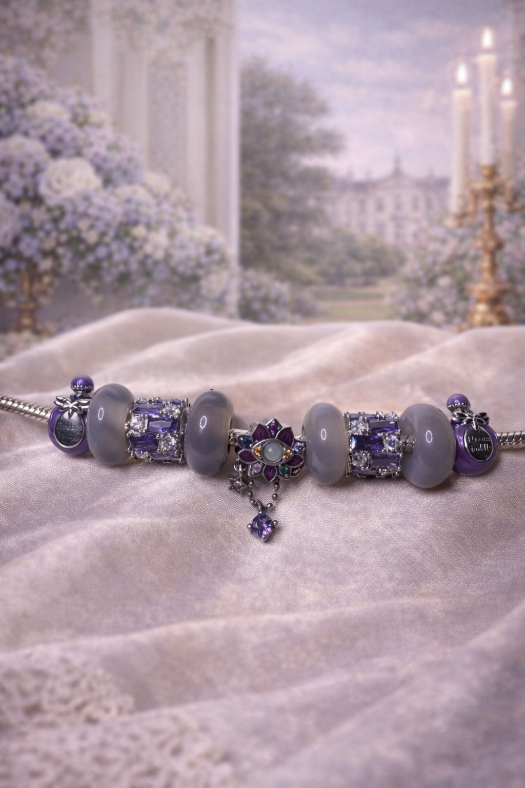 Bracelet Eloise – Agate Grise & Argent 925 | Collection Journal Intime