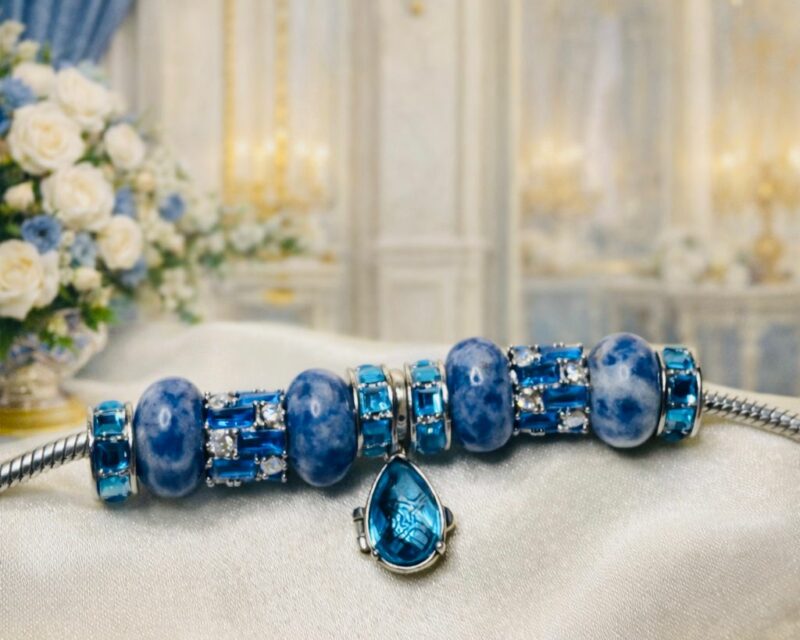 Bracelet Daphnée – Sodalite Véritable & Argent 925 | Collection Journal Intime