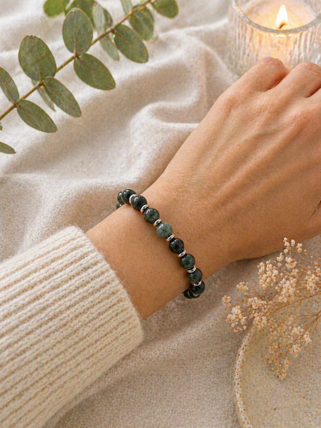 Bracelet Jaspe Kambaba : Ancrage, Protection et Paix Intérieure