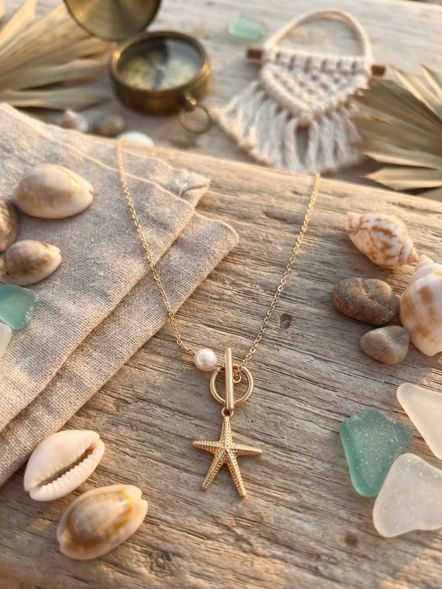 Collier Étoile de Mer – Bijou Symbole de Renouveau & Protection – Image 2